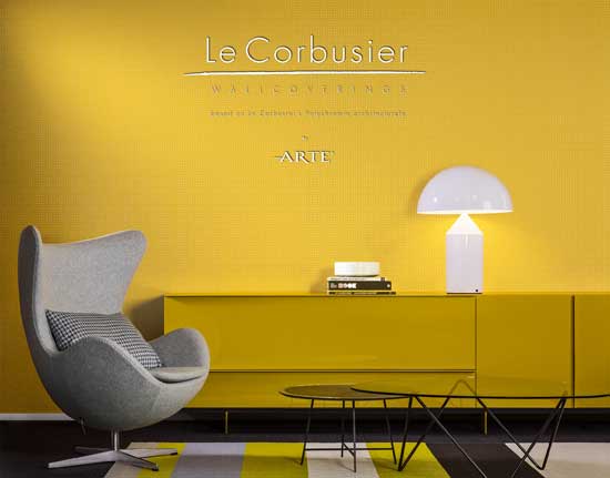 Le Corbusier tapeten Arte Muster mit Punkten online kaufen