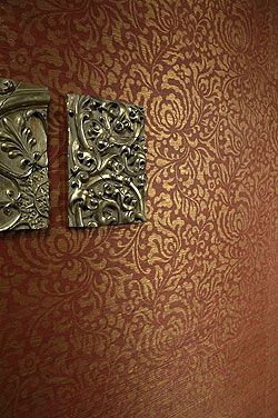 Luxus Grastapete 52 Muster rot mit Gold Metall Glanz im Online Shop kaufen