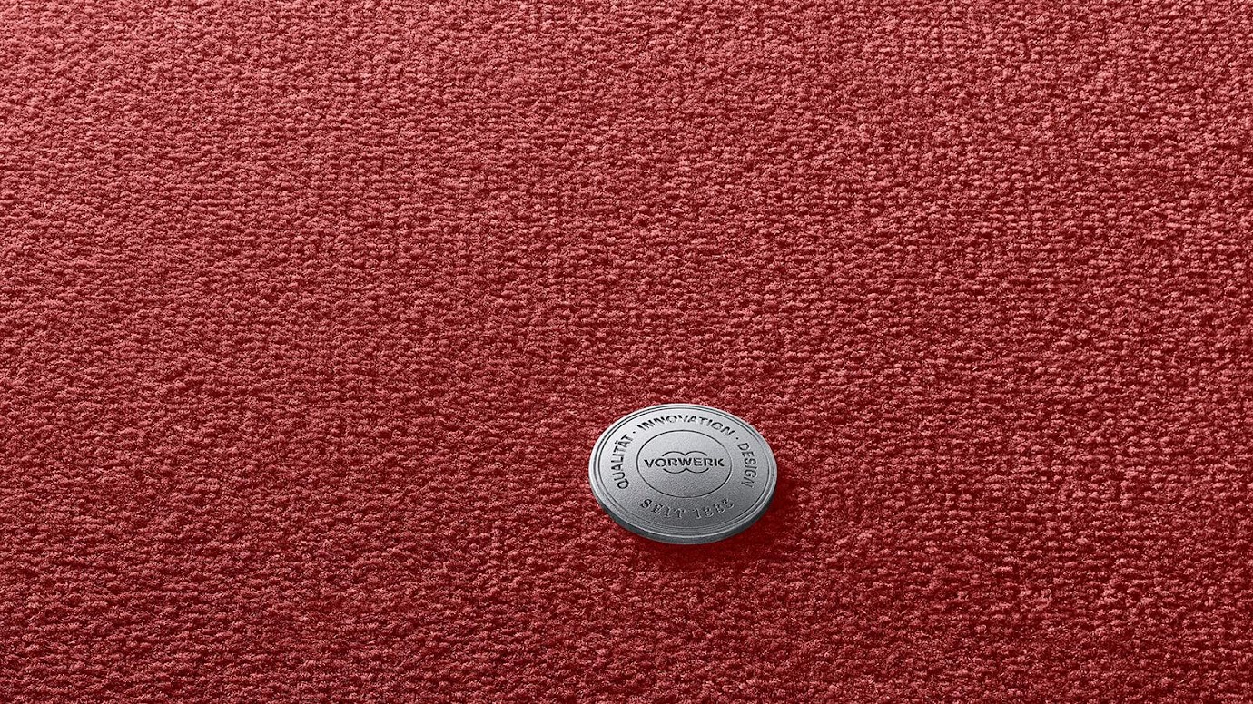 Teppichboden Auslegware Schlinge uni rot Meterware Vorwerk in Berlin kaufen