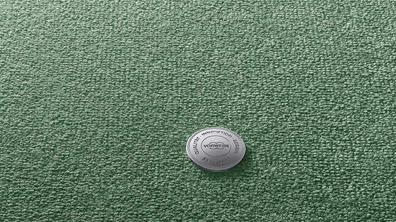 Teppichboden Auslegware Schlinge uni grün Meterware Vorwerk in Berlin kaufen