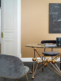 Raumbild Wohnzimmer - Tapeten Idee Engblad Lounge Luxe Ambassador aus Berlin Deutschland